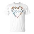 Helgoland Muschelherz Nordsee Muscheln Anker T-Shirt