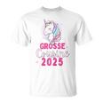 Ich Werde Große Cousin 2025 Unicorn Girls' Cousin Blue T-Shirt