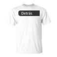 Instructor Espalda Impresión Trasera Letras Instructor Camiseta unisex