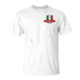 Italian Flag Letter L And I And A Italy Italy Red T-Shirt