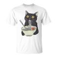 Japanese Cat Cat Eating Ramen Vintage Japanese Noodles T-Shirt Japanese Cat Cat Eating Ramen Vintage Japanese Noodles T-Shirt