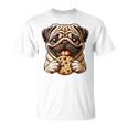 Lindo Carlino Con Diseño De Galleta Dulce Perro Camiseta unisex