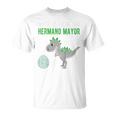 Niñosoy A Ser Hermano Mayor Dinosauro Anunciar Embarazo Hermano Camiseta unisex