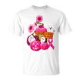 In October We Wear Pink Ghosts & Pumpkins For Breast Cancer T-Shirt