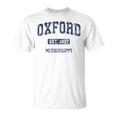 Oxford Mississippi Msintage Sport Atletici Maglietta