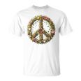 Peace Damen Männer Hippie 60Er 70Er Gray T-Shirt