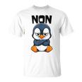 Pingouin Drole Non Humour Paresse Sommeil Flemme T-Shirt