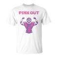 Pink Out Football Team Tackle Breast Cancer Awareness Month T-Shirt
