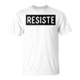 Resiste Spanish Resist Mexican Immigration Boriqua T-Shirt