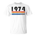 Retrò Per 44° Compleanno Nata Nell'agosto Del 1974 Maglietta