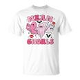 Retro Pink Mean Ghouls Halloween Ghost Let's Go Ghouls Cute T-Shirt