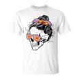S De Calavera Calavera Manga Larga Camiseta unisex