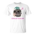 Schlafi Schlafi Sad Hamster Meme Gray T-Shirt