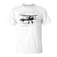 Se4 Britischer Doppeldecker Fliegende Wolken T-Shirt