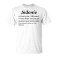 Sidunea Prénom Definition Sinónimo Déesse Drôle Humor Camiseta unisex