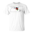 Silhouette Kenya Flag Michelangelo Hands Kenya T-Shirt