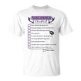 Stag Do Dares Checklist Bachelor Party & Stag Weekend T-Shirt