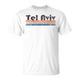 Vintage 1980S Style Tel Aviv Israel Gray T-Shirt