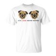 Women's Ich Liebe Meine Pugs T-Shirt