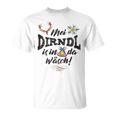 Women's Mei Dirndl Is In Da Wäsch Sayings T-Shirt