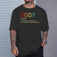 15 Años De Edad Divertido Hijo Y Niño 2009 15º Cumpleaños De 15 Años Camiseta unisex Regalos para él