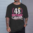 48 Anni Compleanno Donna Birthday Queen 48 48Esimo Maglietta Regalos para él