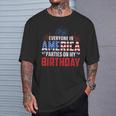 4Th Of July Birthday Bday Born On 4Th Of July T-Shirt Gifts for Him