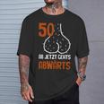 50 Ab Jetzt Gehts Abwärts Birthday T-Shirt Geschenke für Ihn