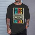 90S Outfit Hip Hop Music Retro T-Shirt Geschenke für Ihn