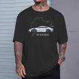 992 Gt3 Rs Silueta Clásico Coche Retrointage 911 Gt3 Rs Camiseta unisex Regalos para él