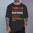 Achtung Freilaufender Rentner Pension Pension T-Shirt Geschenke für Ihn