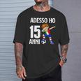 Adesso Ho 15 Anni Compleanno Calcio Calciatore Maglietta Regalos para él