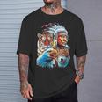 Águila Lobo India Nativa Americana Americana Del Norte Camiseta unisex Regalos para él
