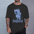 Ähm Nö No Slogan Drama Queen Hippopotamus Nölpferd T-Shirt Geschenke für Ihn