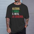Alessio L'uomo Il Mito La Leggenda Regalo Per Alessio Maglietta Regalos para él