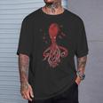Amante De Los Animales Del Mar Buceo Océano Kraken Octopus Camiseta unisex Regalos para él