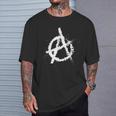 Anarchy Symbol Anarchy Punk Graffiti Punk Rock T-Shirt Geschenke für Ihn