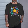 Astronomía Niños Sistema Solar Planetas Sol Universo Camiseta unisex Regalos para él