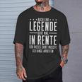 Auch Eine Legende Geht Mal In Rente Rentner Rentnerin T-Shirt Geschenke für Ihn