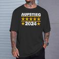 Aufsteiger 2024 Mannschaft Meister Aufstieg Meiste R Fan T-Shirt Geschenke für Ihn