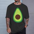 Avocado Tasca Estetica Carino Minimale Maglietta Regalos para él