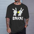 Baka Slogan Rabbit Ear-Fig For Japan Friends T-Shirt Geschenke für Ihn