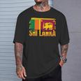 Bandera De Sri Lanka Y Amistad Camiseta unisex Regalos para él