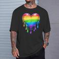 Bandera Del Orgullo Lesbiana Gay Del Corazón Del Arco Iris Lgbtq Lgbt Sin Mangas Camiseta unisex Regalos para él