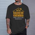 Bauherren Hausbau Ehemann Neubau Bauherr 2023 T-Shirt Geschenke für Ihn