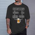 Beer Fun Wie Geht Dir T-Shirt Geschenke für Ihn