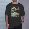 Belgian Malinois Japanese Kanagawa Wave Surf Dog T-Shirt Gifts for Him