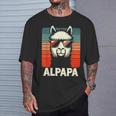 Bester Papa Alpapa Alpaka Frischgebackener Papaatertag T-Shirt Geschenke für Ihn