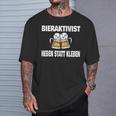 Bieraktivisten Heben Statt Kleben Witziges Party T-Shirt Geschenke für Ihn