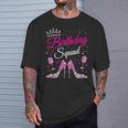 Birthday Squad Diva Squad Crown Hearts High Heel Girls T-Shirt Gifts for Him